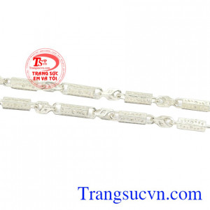 Dây chuyền bạc nam danh vọng thanh toán an toàn.