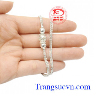 Dây chuyền bạc trẻ em thời thượng