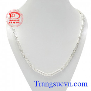 Dây chuyền nam bạc thành công