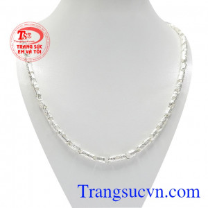 Dây chuyền nam bạc xu hướng