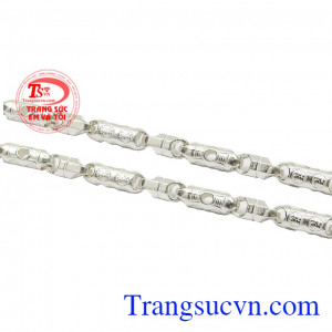 Dây chuyền nam bạc xu hướng nhận đặt chế tác theo yêu cầu. 