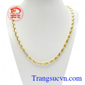 Dây chuyền nam độc đáo vàng tây