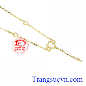 Dây chuyền trái tim nữ tính đẹp