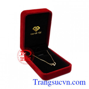 Dây chuyền vàng tây dễ thương