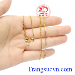 Dây chuyền vàng tây dễ thương chất lượng.