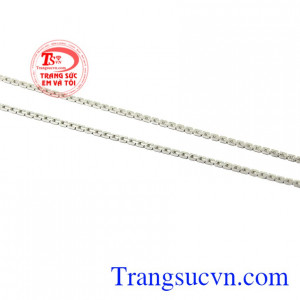Dây chuyền vàng trắng đẹp xinh xắn.