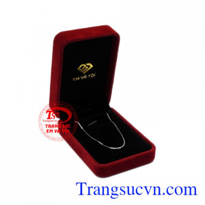 Dây chuyền vàng trắng đẹp