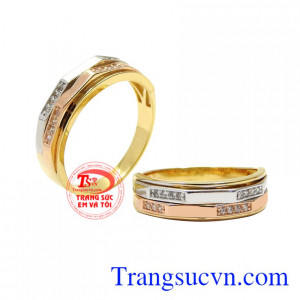 Cặp nhẫn cưới này sẽ là một phần hạnh phúc trong ngày trọng đại của đôi lứa.