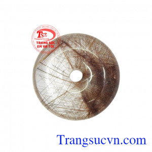 Đồng xu thạch anh tóc an nhiên