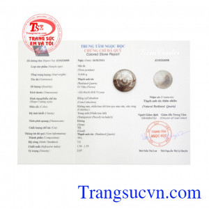 Đồng xu thạch anh tóc an nhiên