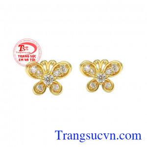 Hoa tai hồ điệp dễ thương