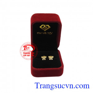 Hoa tai hồ điệp dễ thương nhận chế tác theo yêu cầu. 