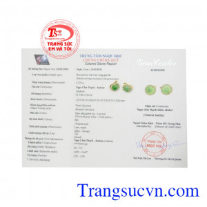 Hoa tai jadeite an nhiên