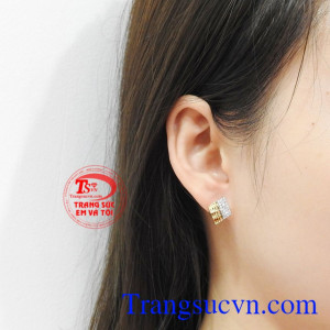 Hoa tai vàng tây hiện đại đẹp.