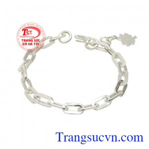 Lắc bạc bé trai phong cách