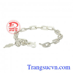 Lắc bạc bé trai phong cách, hợp thời trang. 