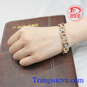 Lắc nam vàng tây phong cách