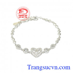 Lắc tay bạc tình yêu