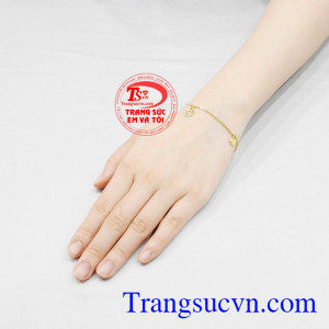 Lắc tay may mắn vàng tây bảo hành uy tín, giao hàng toàn quốc.