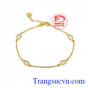 Lắc tay nữ vàng tây đẹp