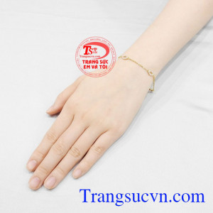 Lắc tay nữ vàng tây đẹp