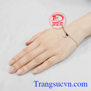 Lắc tay trái tim độc đáo