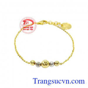 Lắc tay vàng tây dễ thương