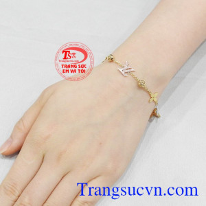 Lắc tay vàng tây sành điệu 10k.