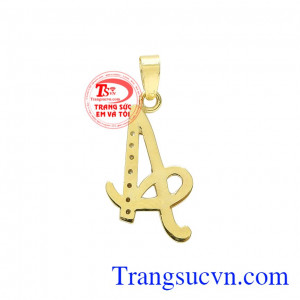 Mặt dây chữ A tinh tế đang là xu hướng được rất nhiều khách hàng yêu thích. 