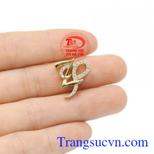 Mặt dây chữ ấn tượng 18k