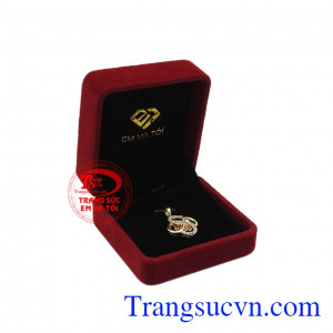 Sản phẩm nhận đặt chế tác theo yêu cầu. Mặt dây may mắn vàng tây