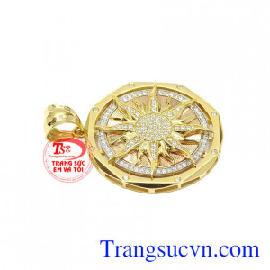 Mặt dây nam vàng hào quang bảo hành uy tín.