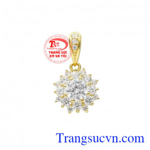 Mặt dây nữ vàng tây lấp lánh