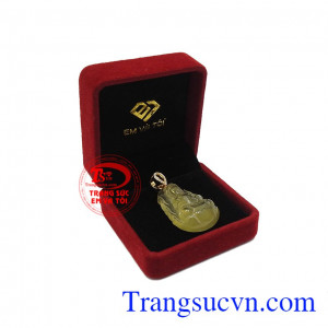 Mặt dây thạch anh vàng phật bà được bảo hành uy tín, giao hàng toàn quốc. 