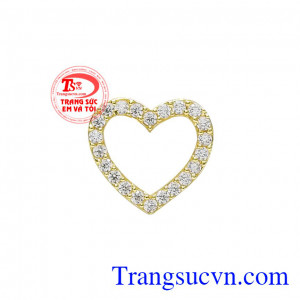 Mặt dây trái tim dễ thương