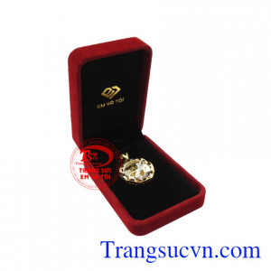 Mặt dây vàng báo nam tính