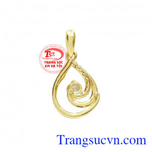 Mặt dây vàng tây phái đẹp được nhập khẩu từ Hàn Quốc. 