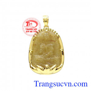 Mặt phật bọc vàng tuổi tuất-hợi