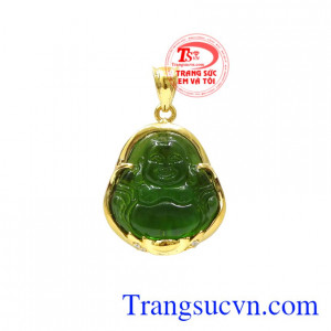 Mặt phật di lặc bọc vàng tây