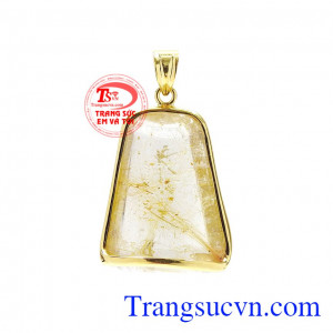 Mặt thạch anh tóc vàng ấn tượng