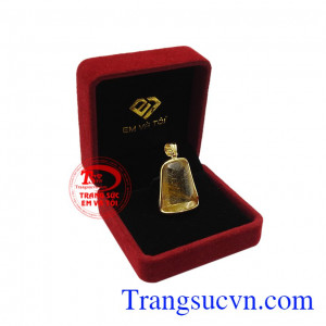 Mặt thạch anh tóc vàng ấn tượng nhận đặt chế tác theo yêu cầu. 