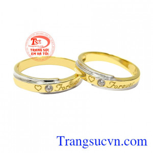 Nhẫn cưới tình yêu diệu kỳ mẫu mã hợp thời trang, trẻ trung.