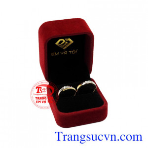 Nhẫn cưới vàng tây đôi lứa