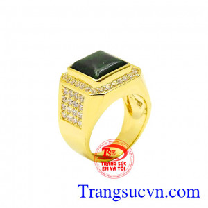 Nhẫn nam cẩm thạch mạnh mẽ