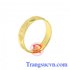 Nhẫn nữ cá tính vàng tây