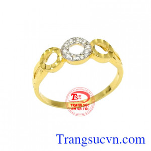 Nhẫn vàng nữ ấn tượng tinh tế