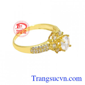 Nhẫn nữ vàng màu yêu kiều nhận giao hàng trên toàn quốc.