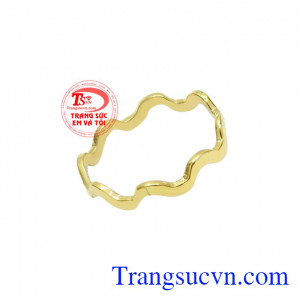 Nhẫn nữ vàng phong cách cá tính vàng 10k chất lượng, nhận đặt chế tác theo yêu cầu của khách hàng.