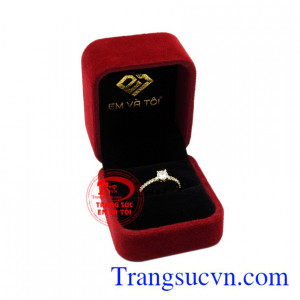 Nhẫn nữ vàng tây nhỏ xinh đẹp.