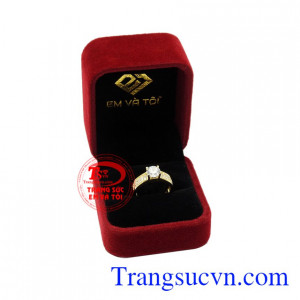 Nhẫn nữ vàng tây xu hướng nữ tính.